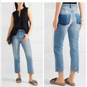 Isabel Marant Etoile Clancy Mixed Denim Jeans 38
